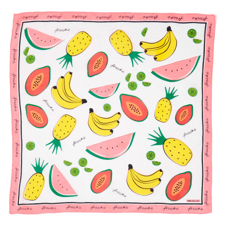 Carson Fruit Print Scarf 21x21 – INK+ALLOY LLC