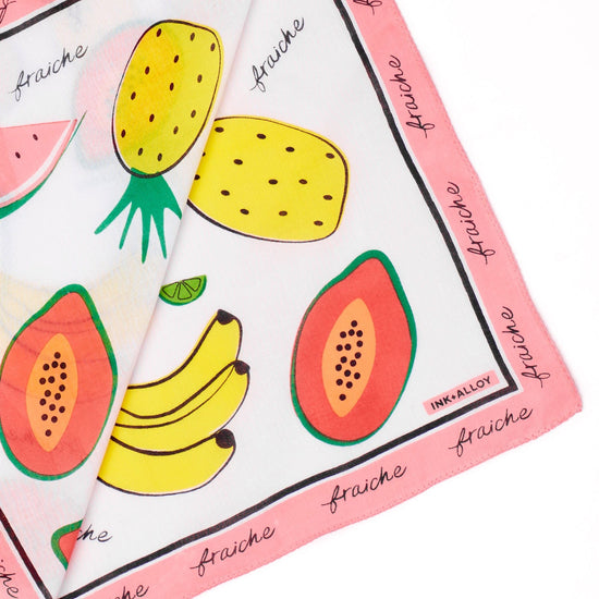 Carson Fruit Print Scarf 21x21 – INK+ALLOY LLC