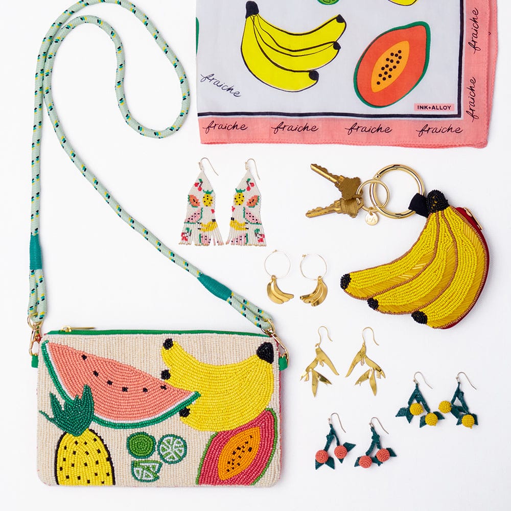 Carson Fruit Print Scarf 21x21 Bandana