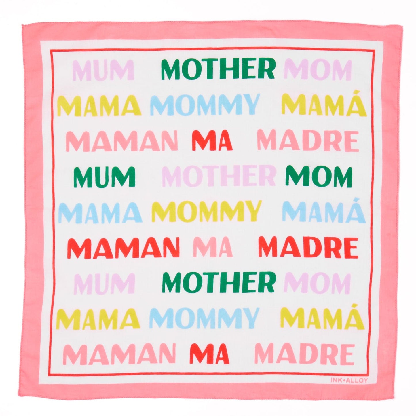 Carson Mom Print Scarf 21x21 Bandana