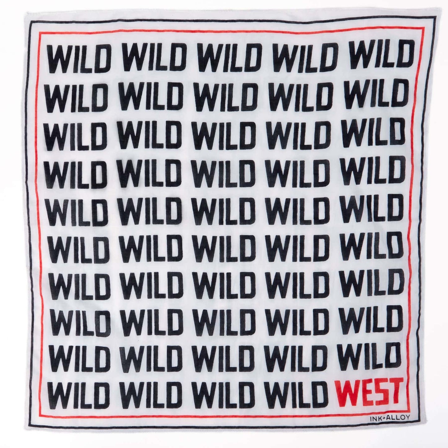 Carson Wild West Print Scarf 21x21 Bandana