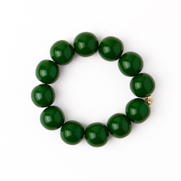 Cece Large Resin Bead Bracelet Green – INK+ALLOY LLC