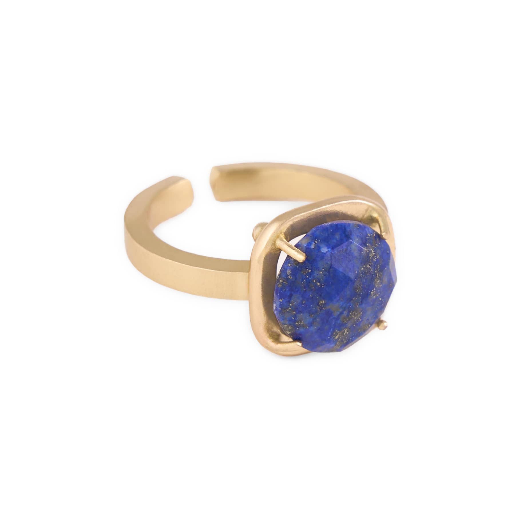 Celeste Single Stone Adjustable Ring Lapis Ring