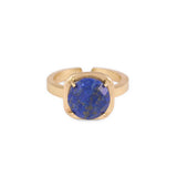 Celeste Single Stone Adjustable Ring Lapis Ring