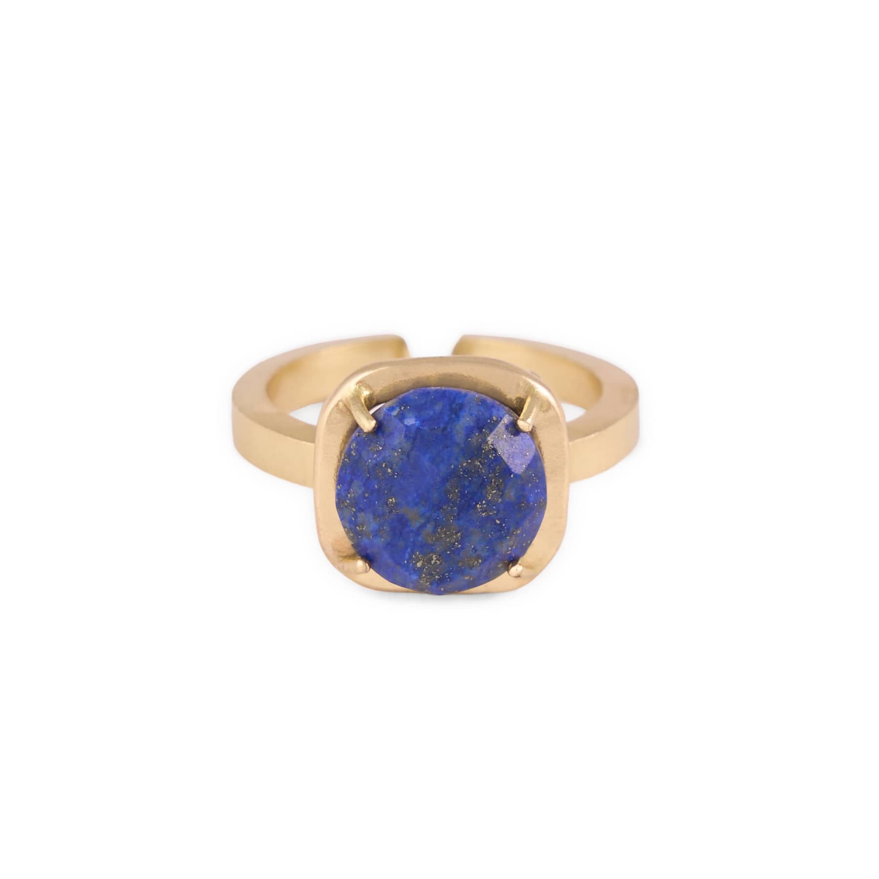 Celeste Single Stone Adjustable Ring Lapis Ring