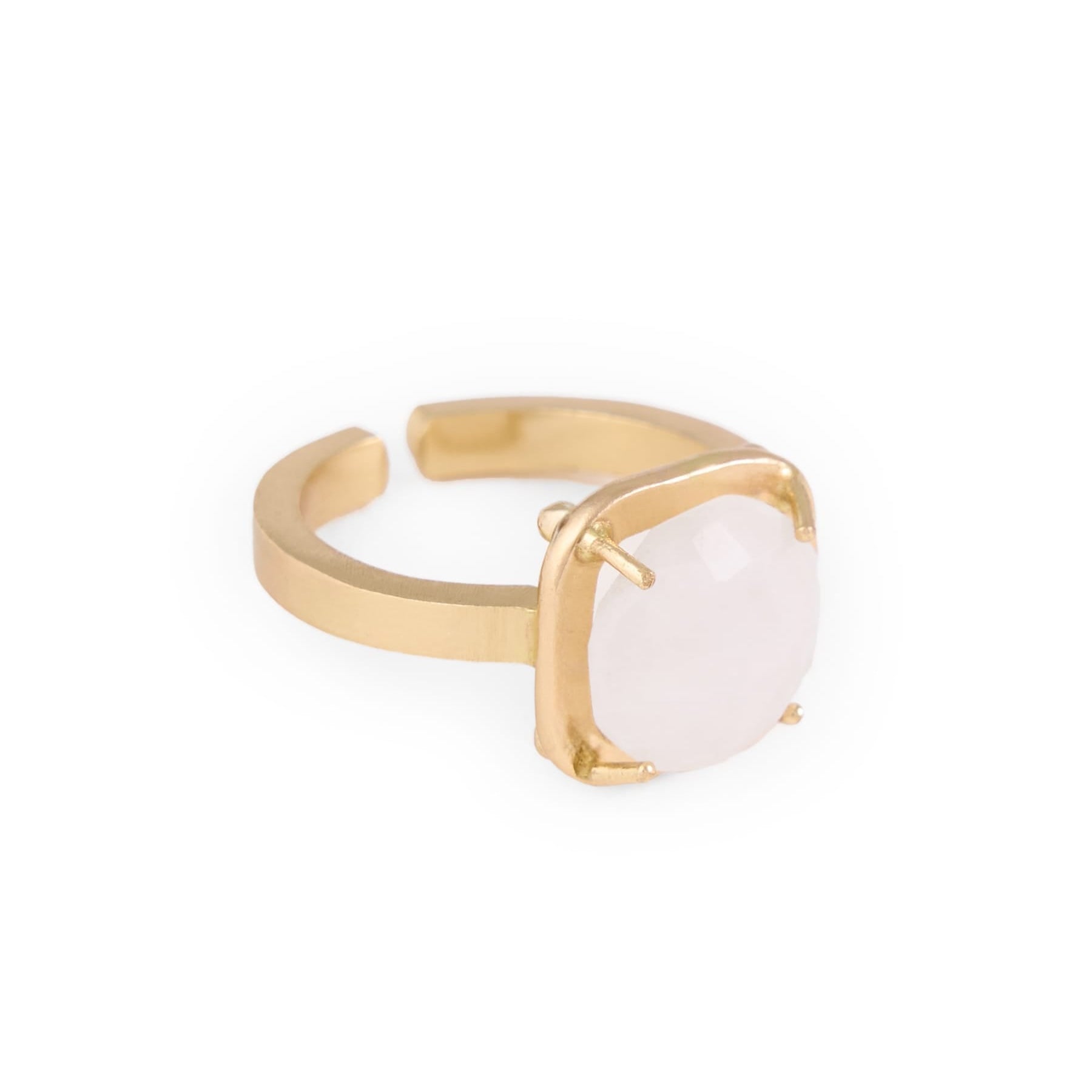 Celeste Single Stone Adjustable Ring Moonstone Ring