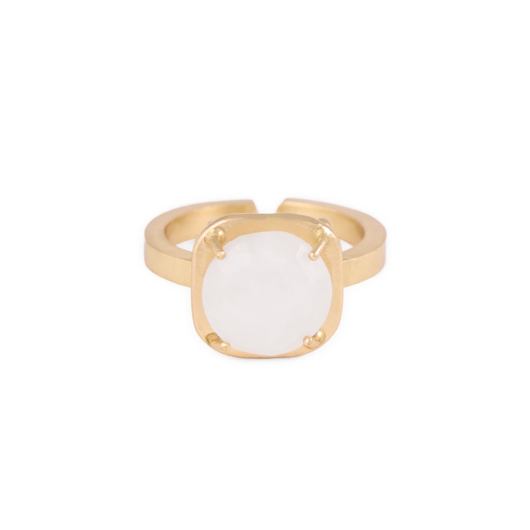 Celeste Single Stone Adjustable Ring Moonstone Ring