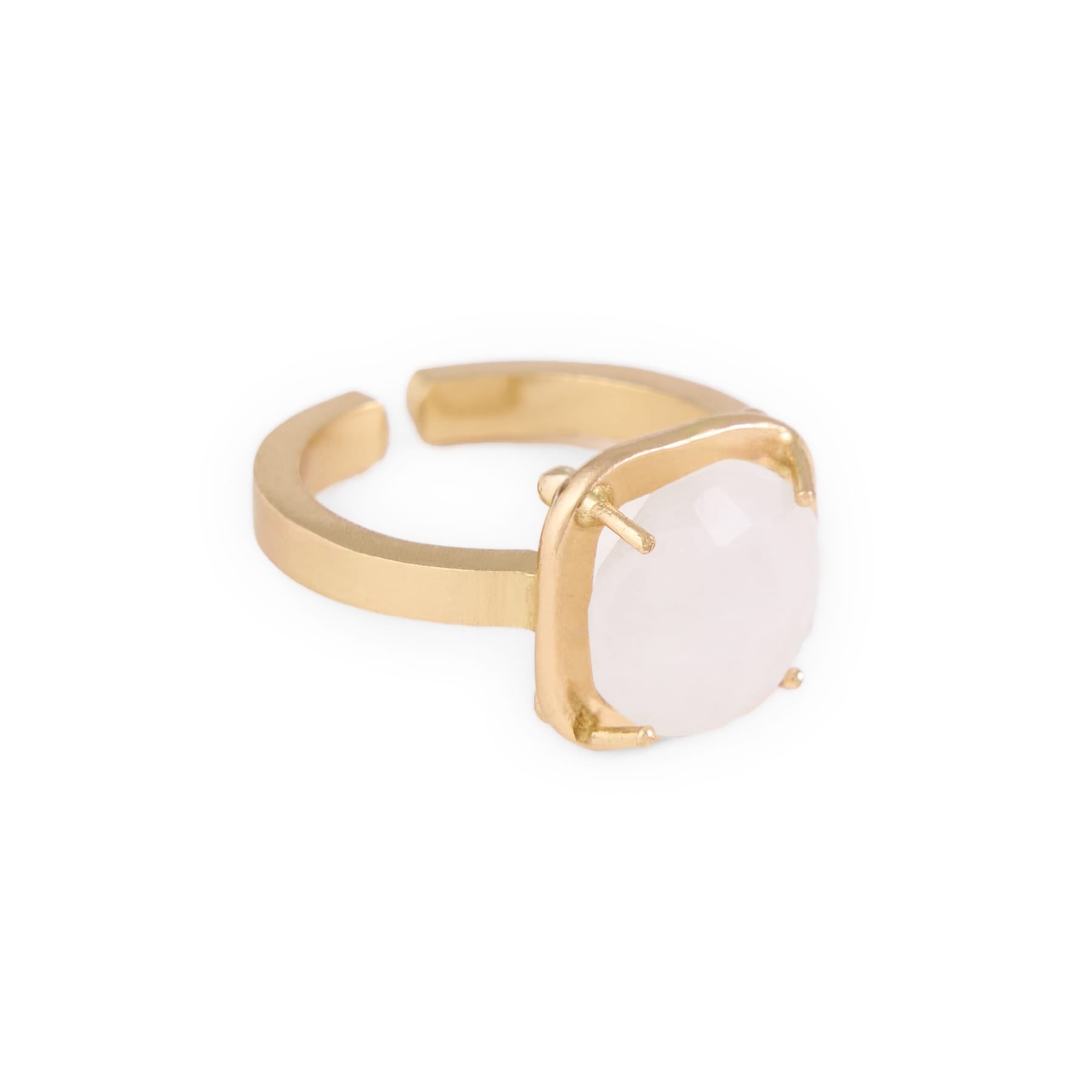 Celeste Single Stone Adjustable Ring Moonstone Ring