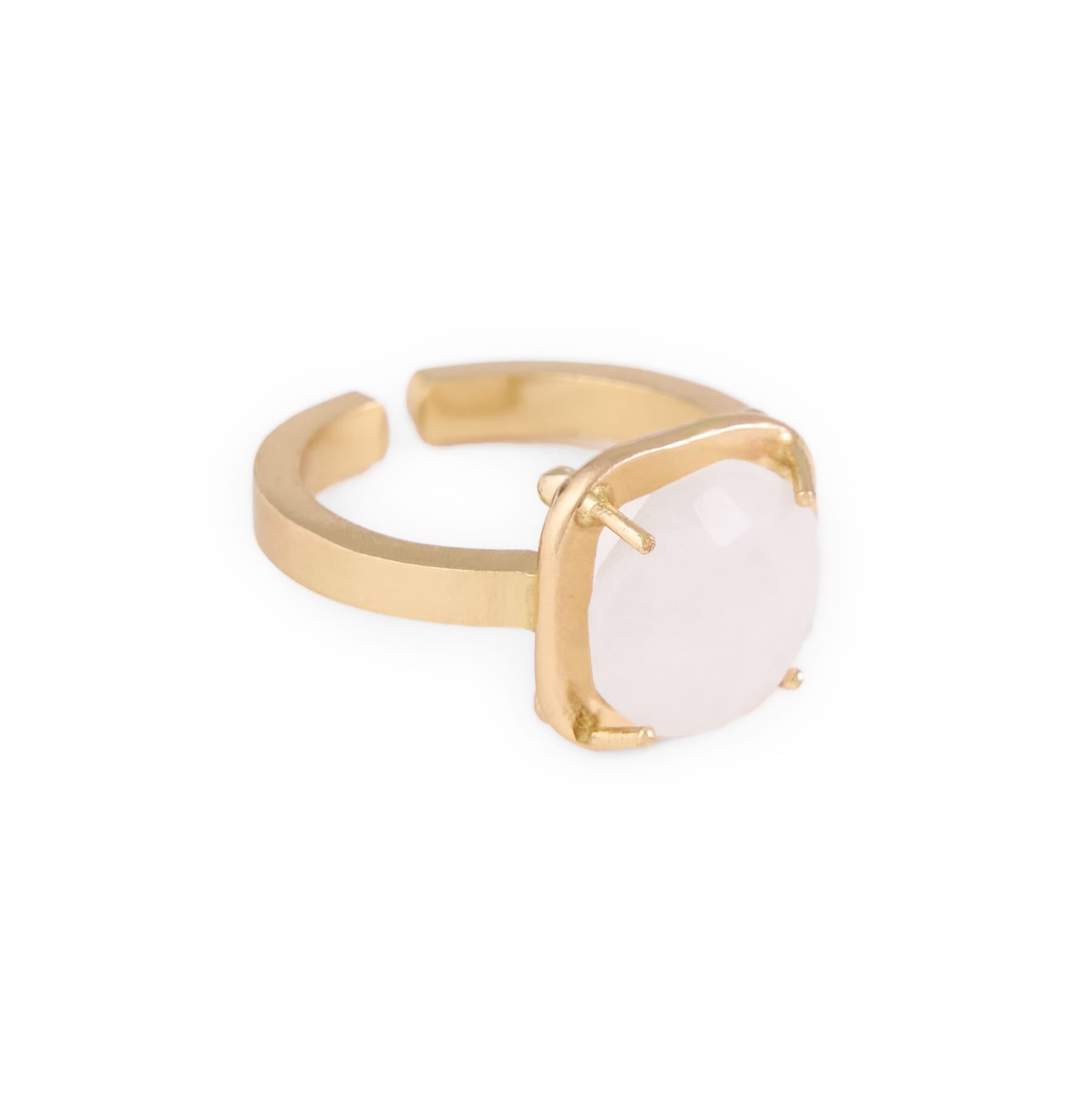 Celeste Single Stone Adjustable Ring Moonstone Ring