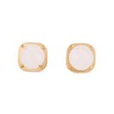 Celeste Single Stone Post Earrings Moonstone Post