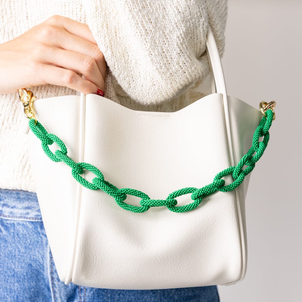 Celine Beaded Phone Chain + Bag Charm Green – INK+ALLOY LLC