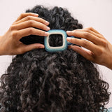 Charlotte Ombre Flat Hair Clip Blue Claw