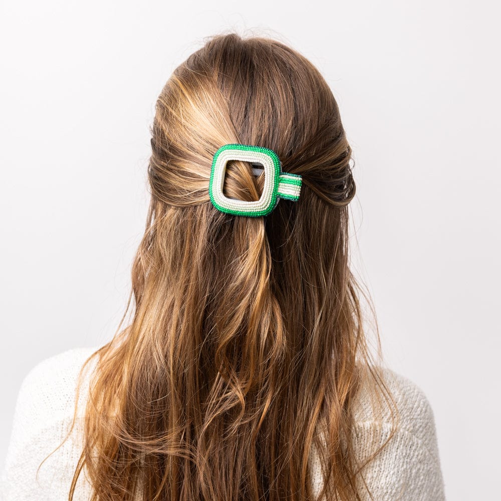 Charlotte Ombre Flat Hair Clip Green Claw