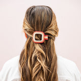 Charlotte Ombre Flat Hair Clip Pink Claw