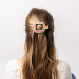 Charlotte Stripe Flat Hair Clip Multi Claw