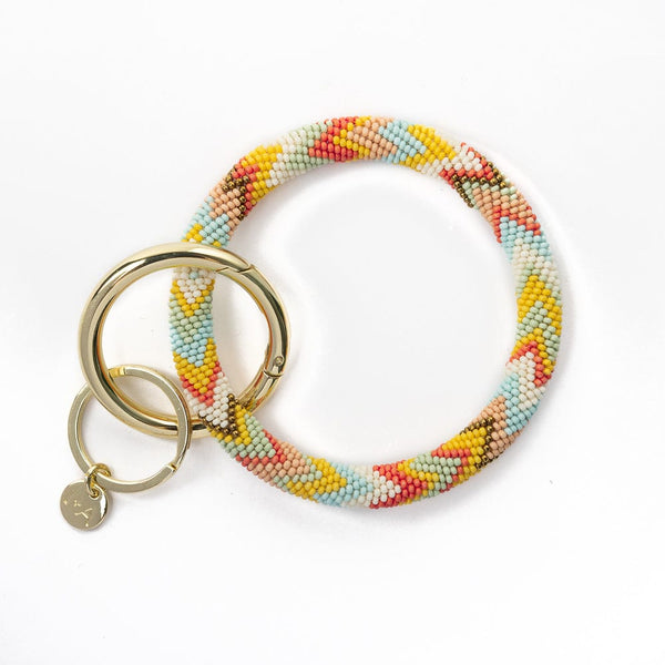 chloe-chevron-stripe-key-ring-