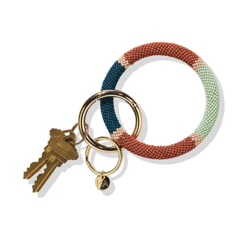 Chloe Color Block Key Ring Desert Key Rings