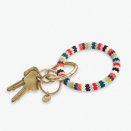 chloe-stripe-beaded-key-ring-