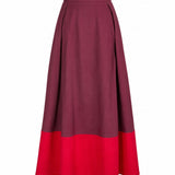 Clementine Colorblock Skirt Port + Red Small Skirt
