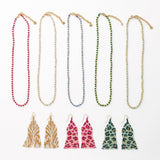 Delilah Zebra Print Beaded Fringe Earrings Ivory + Gold Fringe