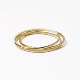 Diane Bangles Set of 3 Ivory Enamel + Brass Bangle