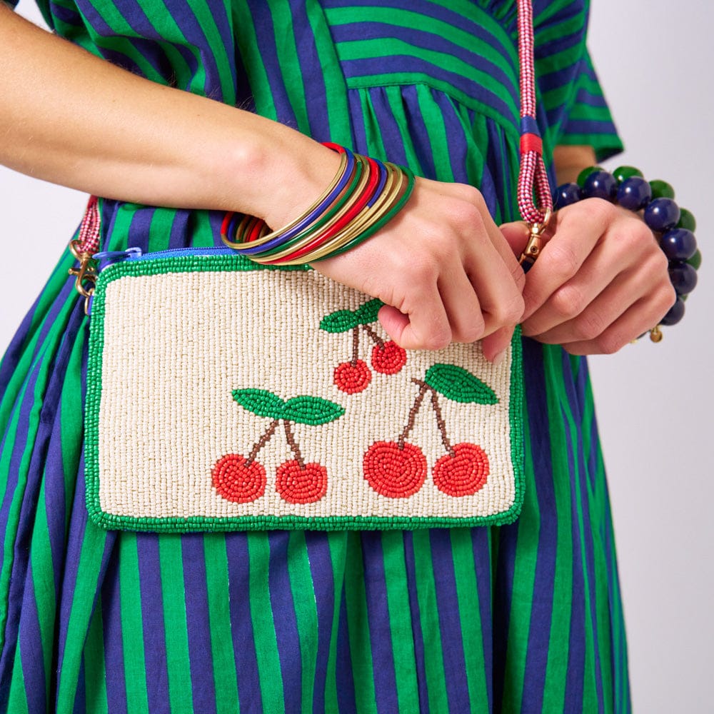 Diane Bangles Set of 3 Navy Enamel + Brass Bangle