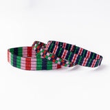 Dylan Bracelet Stretch Set Of 3 Navy Green Red Pink Stack