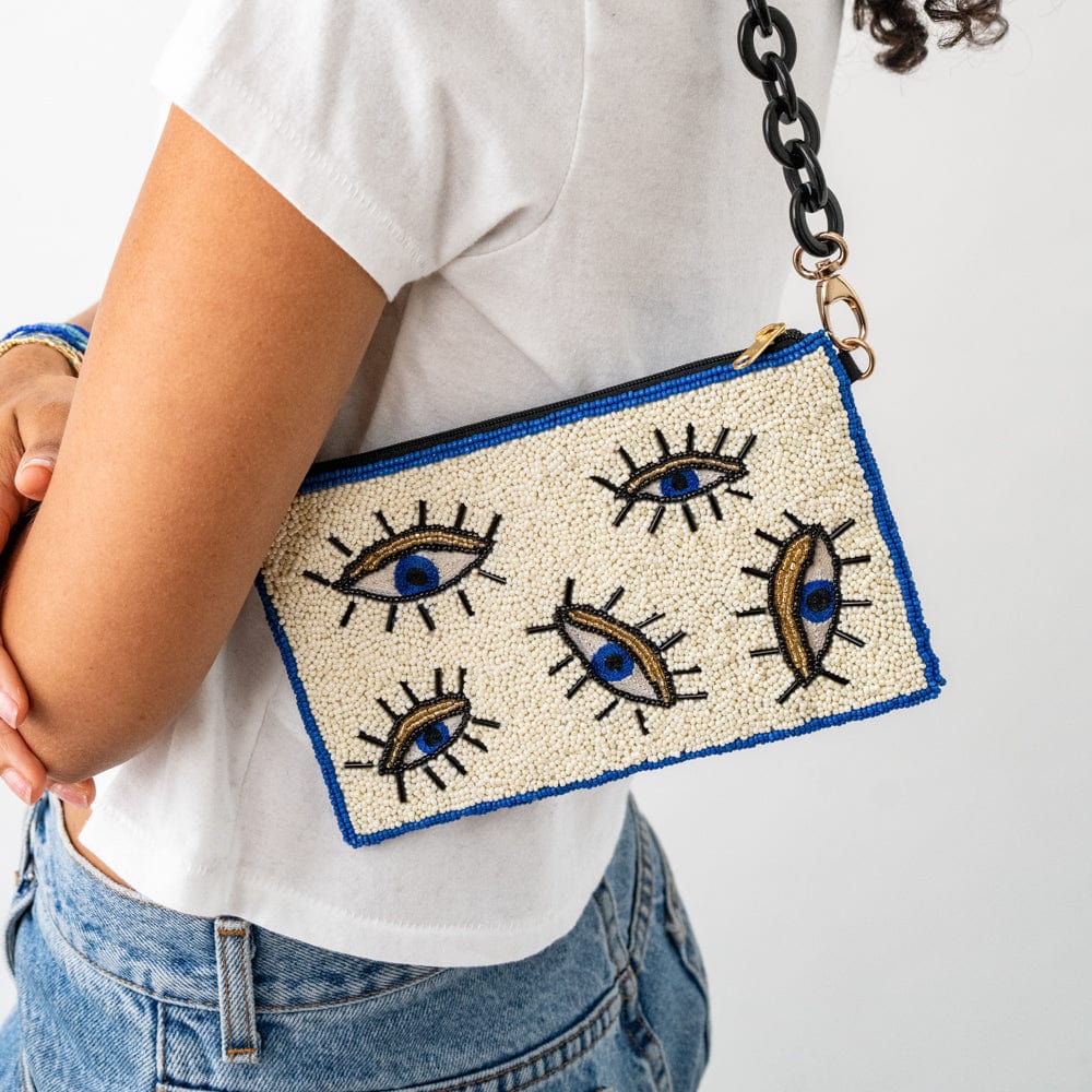 Elenor Evil Eye Beaded Bag Clutch
