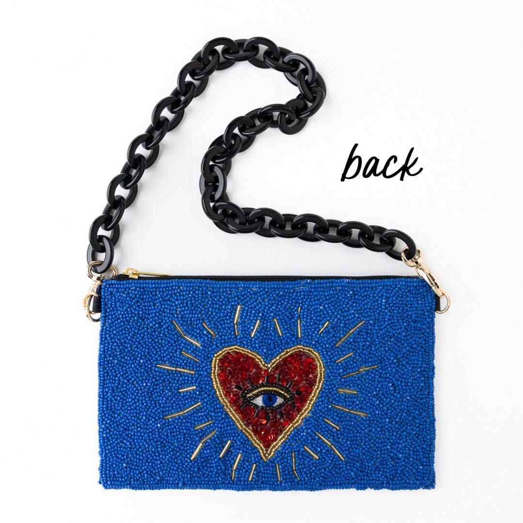 Elenor Evil Eye Beaded Bag Clutch