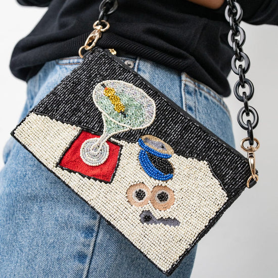 Elenor Martini + Caviar Beaded Bag – INK+ALLOY LLC
