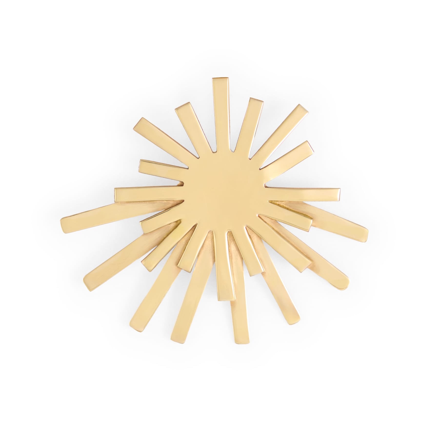 Eliza Starburst Brooch Brass Brooch