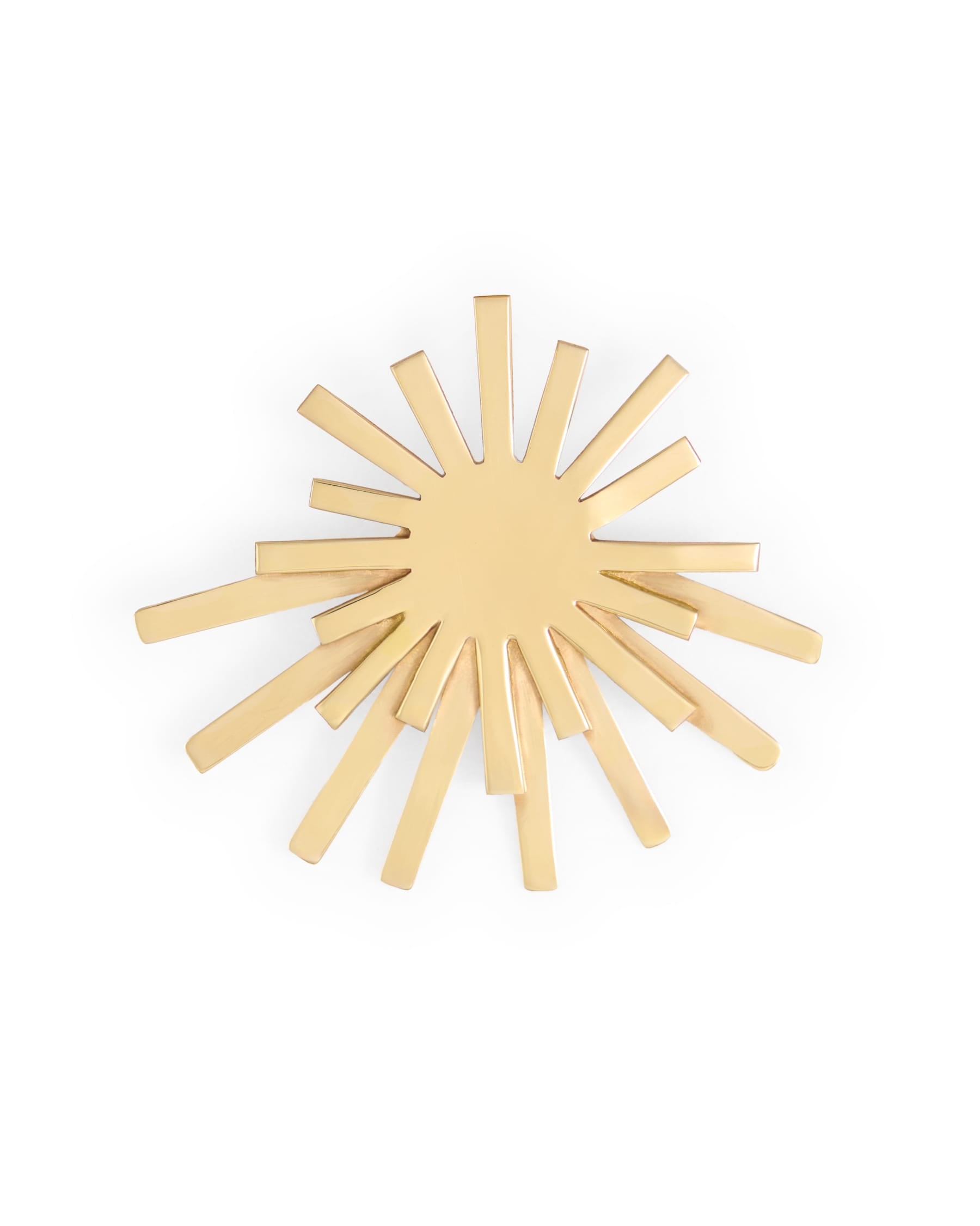 Eliza Starburst Brooch Brass Brooch
