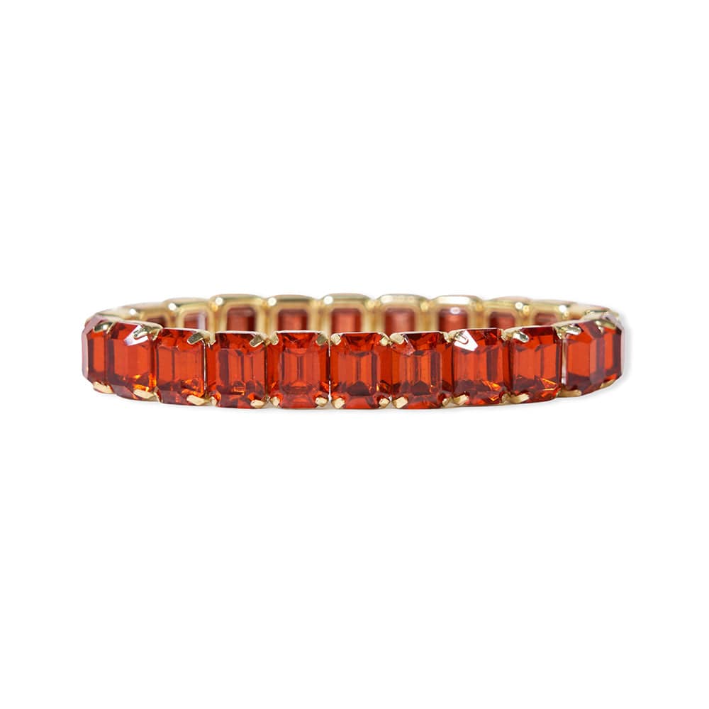 Zdenka Arko Fuchsia & Light Siam AB Rhinestone Dance Bracelet BC11007-25 |  Rhinestone Jewelry