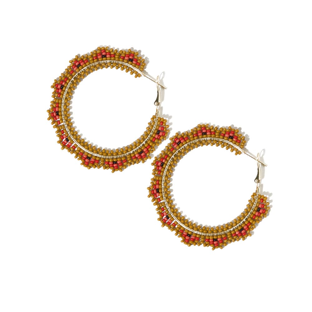 Latest Fashion Jewelry Yellow Gold Tri-Design Open Hoop Earrings – Jewelry  Bubble