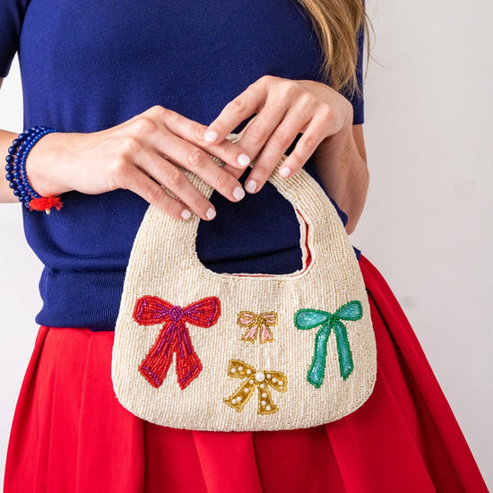 Evelynn Bows Beaded Hobo Bag – INK+ALLOY, LLC