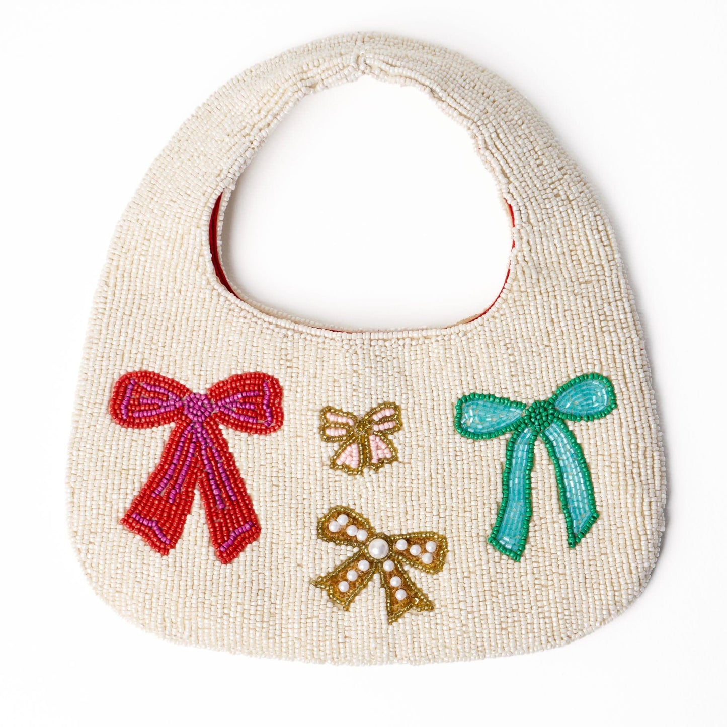 Evelynn Bows Beaded Hobo Bag Hobo