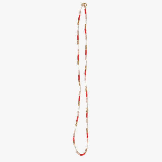 Everly Single Strand 2Mm Luxe Bead Necklace Poppy SHORT