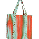 Evie Reversible Quilted Tote Bag Sage + Rust Tote Bag