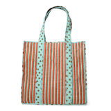 Evie Reversible Quilted Tote Bag Sage + Rust Tote Bag