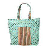 Evie Reversible Quilted Tote Bag Sage + Rust Tote Bag