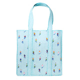 Evie Skier Reversible Quilted Tote Bag Light Blue Tote Bag