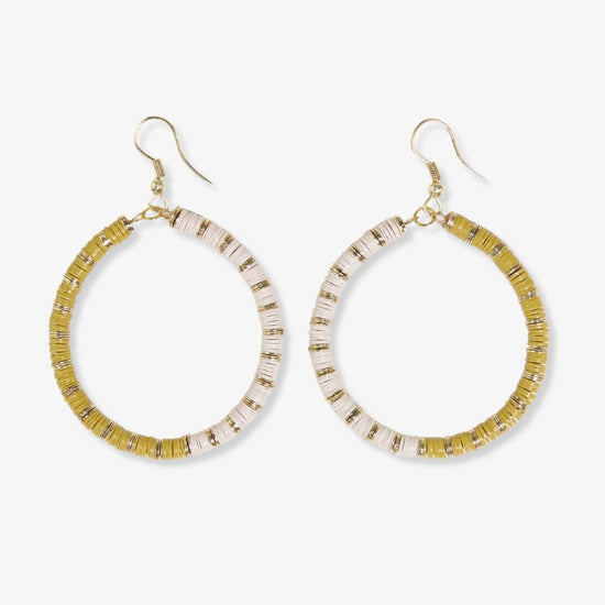 Fonda Half and Half Hoop Earrings Citron Earrings