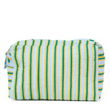 Frenchie 3 Piece Cosmetic Bag Set Light Blue + Citron Cosmetic Bag