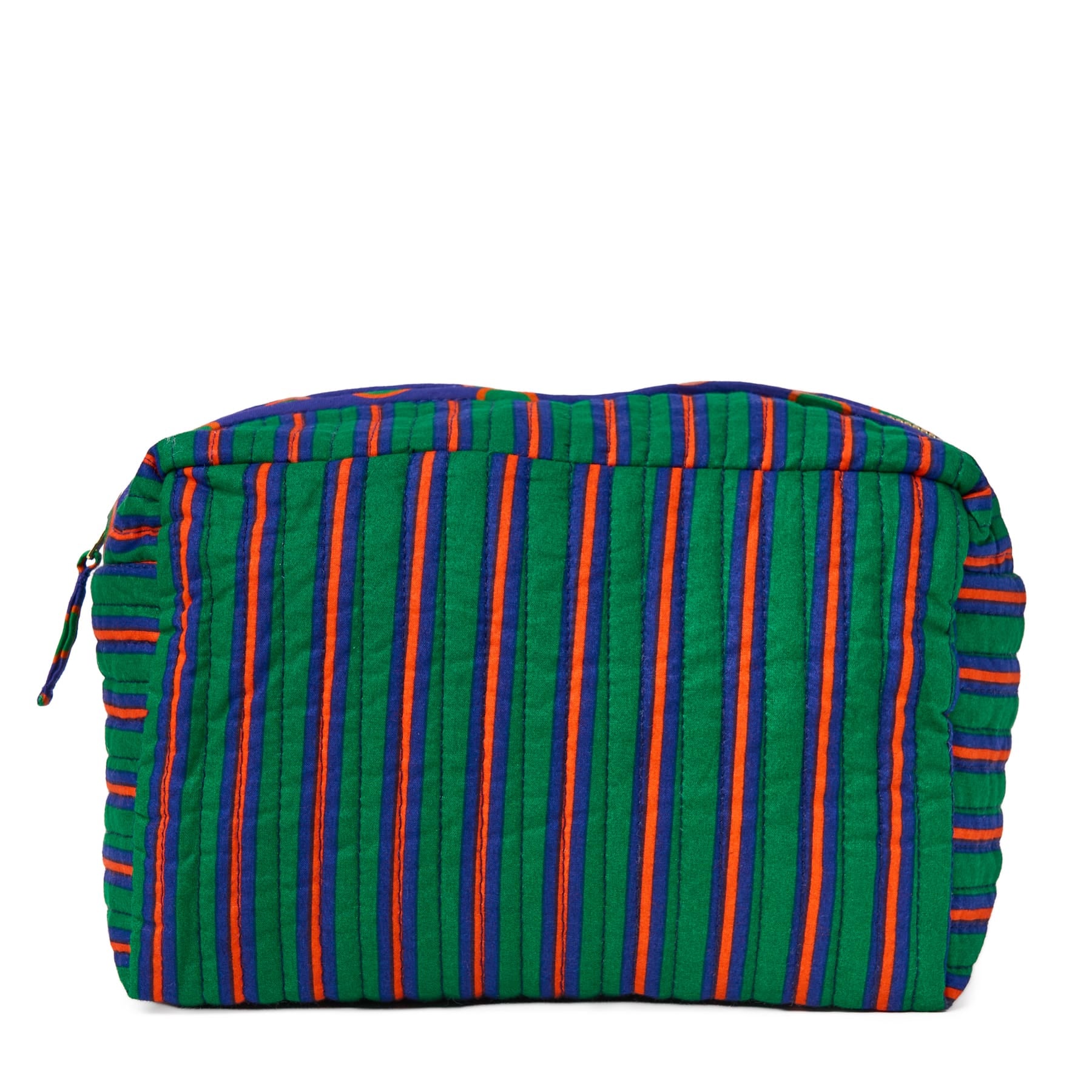 Frenchie 3 Piece Makeup Bag Set Navy + Green Cosmetic Bag
