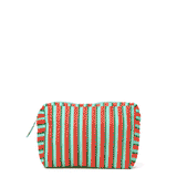 Frenchie 3 Piece Makeup Bag Set Sage + Rust Cosmetic Bag