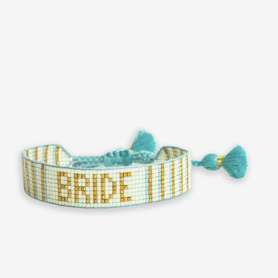 Gabby "Bride" Adjustable Beaded Bracelet Multicolor