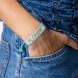 Gabby "Florida" Waves With Sunshine Adjustable Beaded Bracelet Sliding Knot