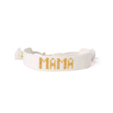 Gabby "Mama" Adjustable Beaded Bracelet Ivory Sliding Knot
