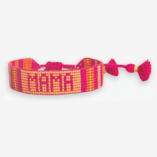 Gabby "Mama" Adjustable Beaded Bracelet Multicolor