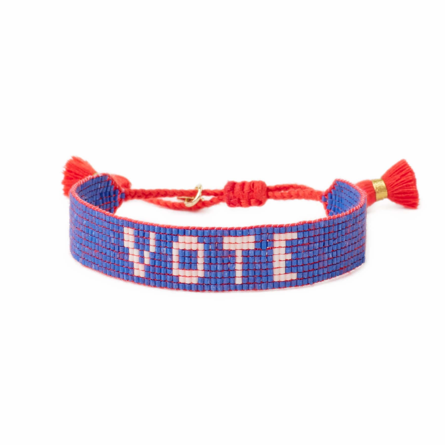 Gabby "Vote" Adjustable Beaded Bracelet Bracelet